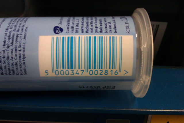 Example barcode