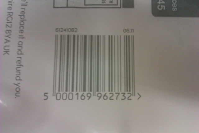 Example barcode